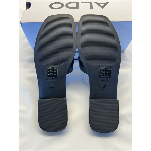 ALDO IT Sandal Black Slide In SZ 7.5 Women New in Box - Picture 5 of 9
